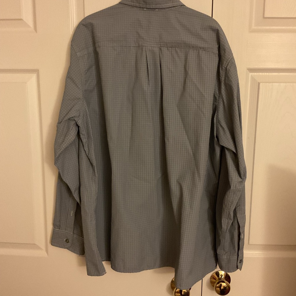 Eddie Bauer Outdoor Men’s Checkered Pattern Long Sleeve Button Up Shirt - Picture 5 of 8